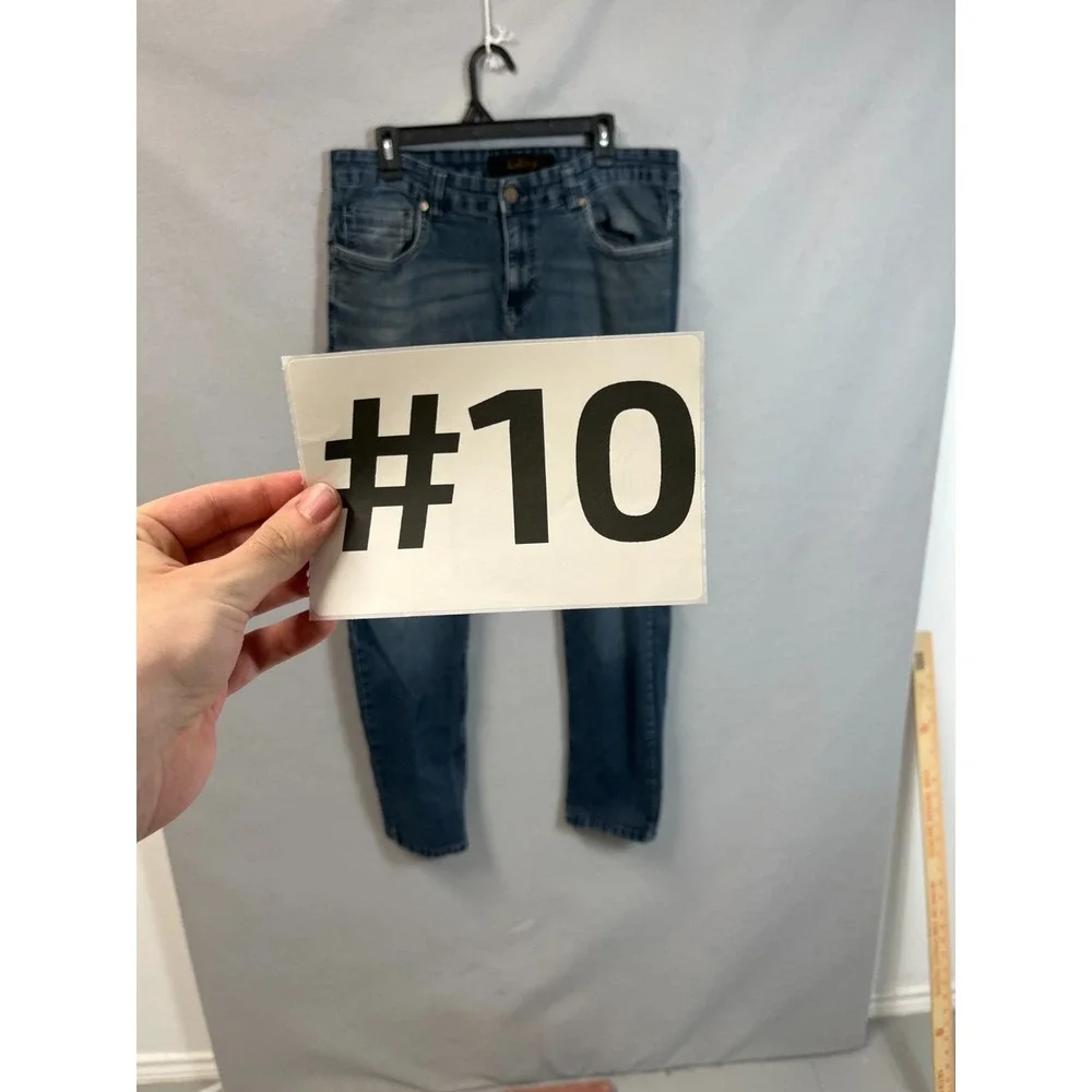 Cultura New York Jeans Mens 36 Blue Denim‎ 5 Pockets Everyday Wear Straight Leg